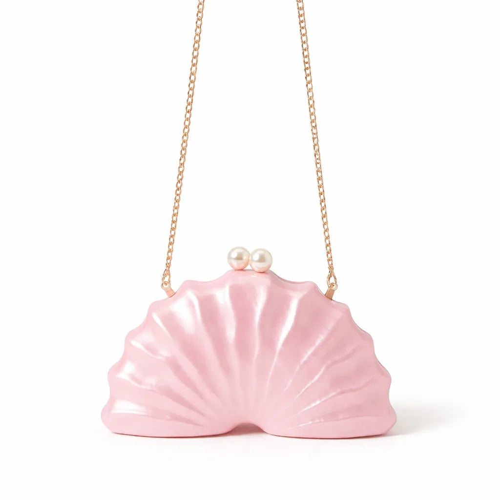 Bolsa Clutch Concha Perolado C01