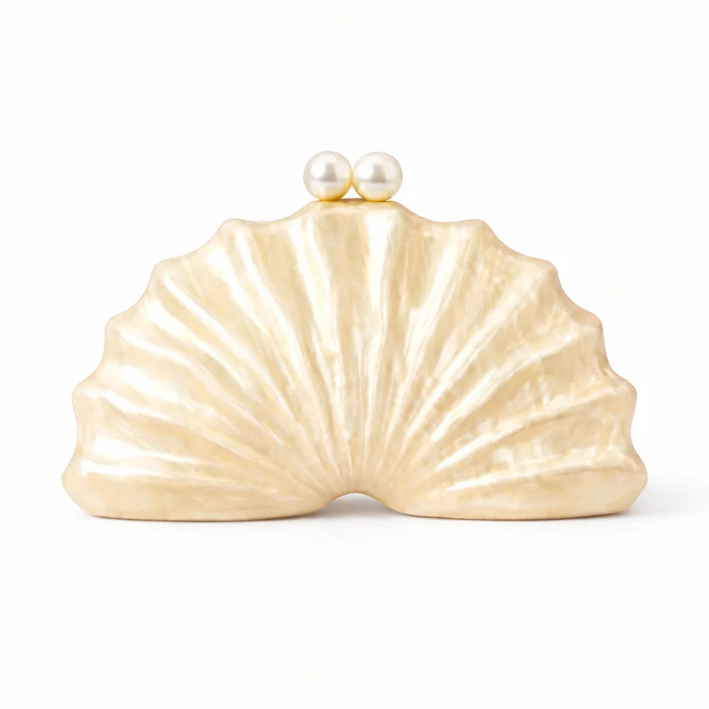 Bolsa Clutch Concha Perolado C01