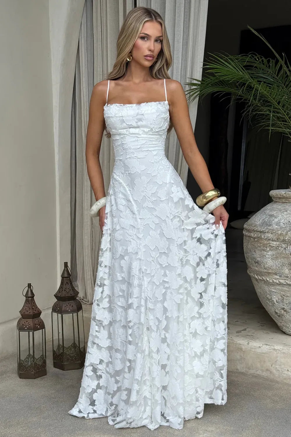 Vestido Longo em Renda Sinatra