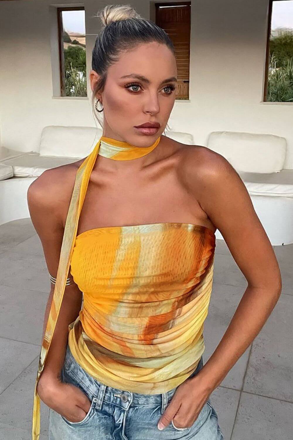 Top Shantal com Echarpe