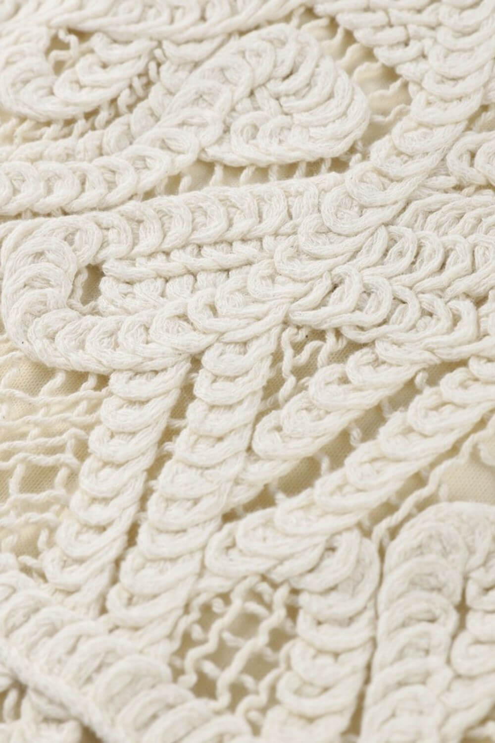 Vestido Curto em Crochê Ophelia