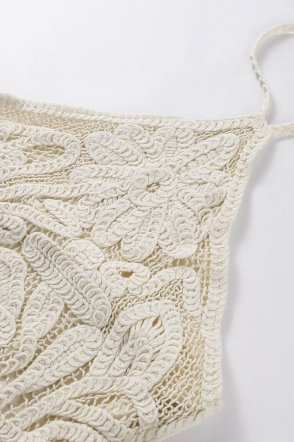 Vestido Curto em Crochê Ophelia