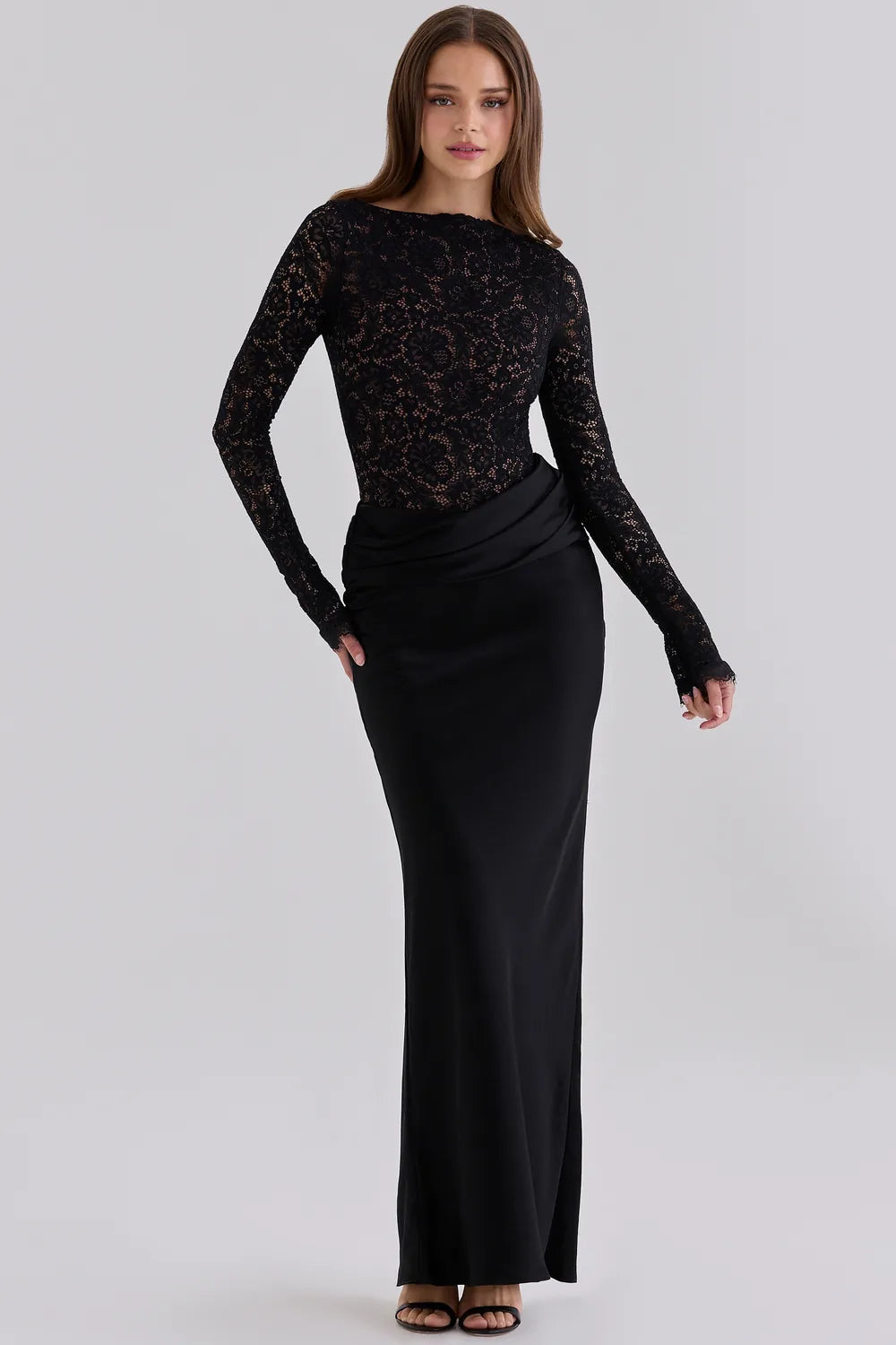 Vestido Longo em Renda Florin