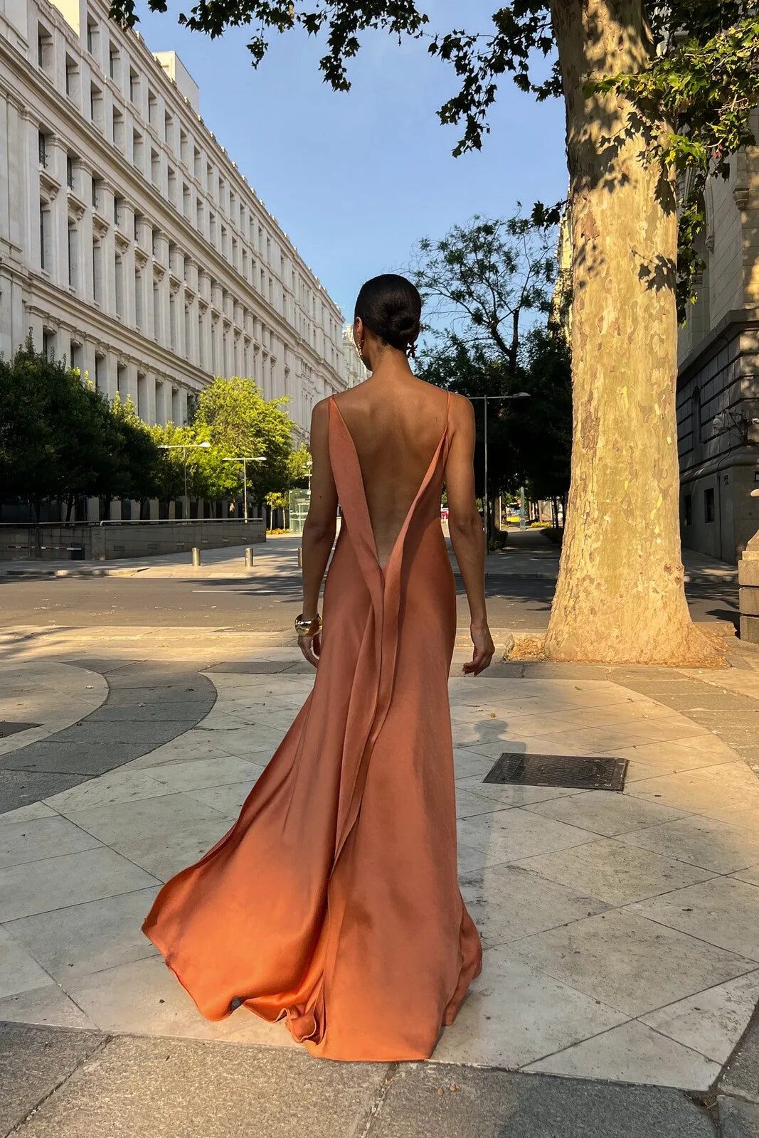 Vestido Longo Acetinado Mariah