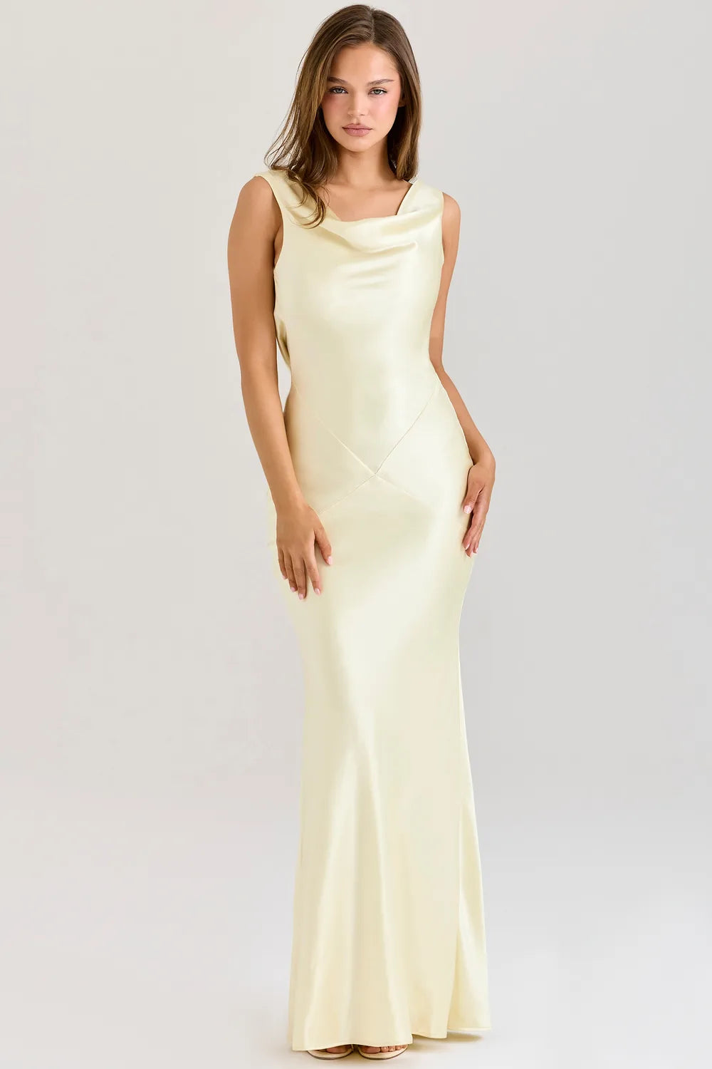Vestido Longo Acetinado Samira