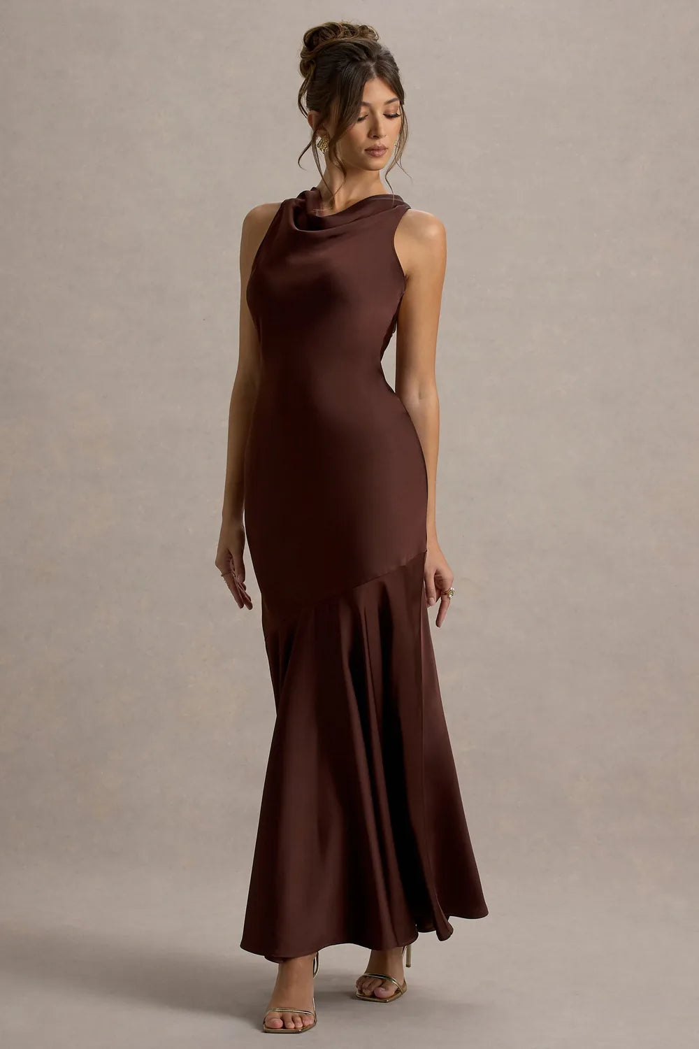 Vestido Longo Acetinado Saylor