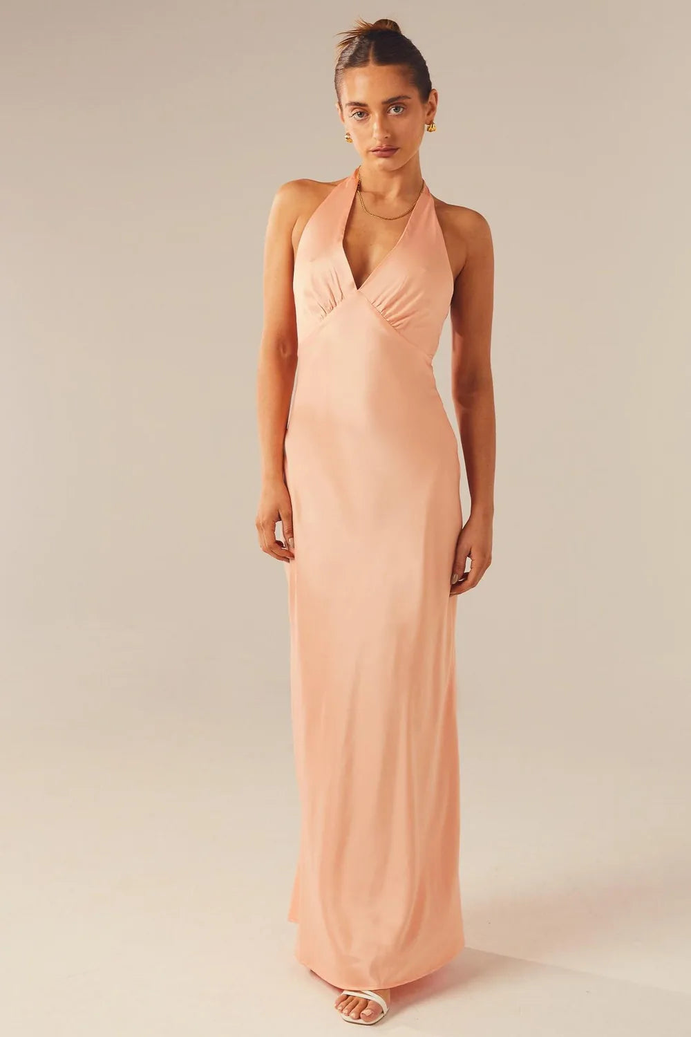 Vestido Longo Acetinado Santini