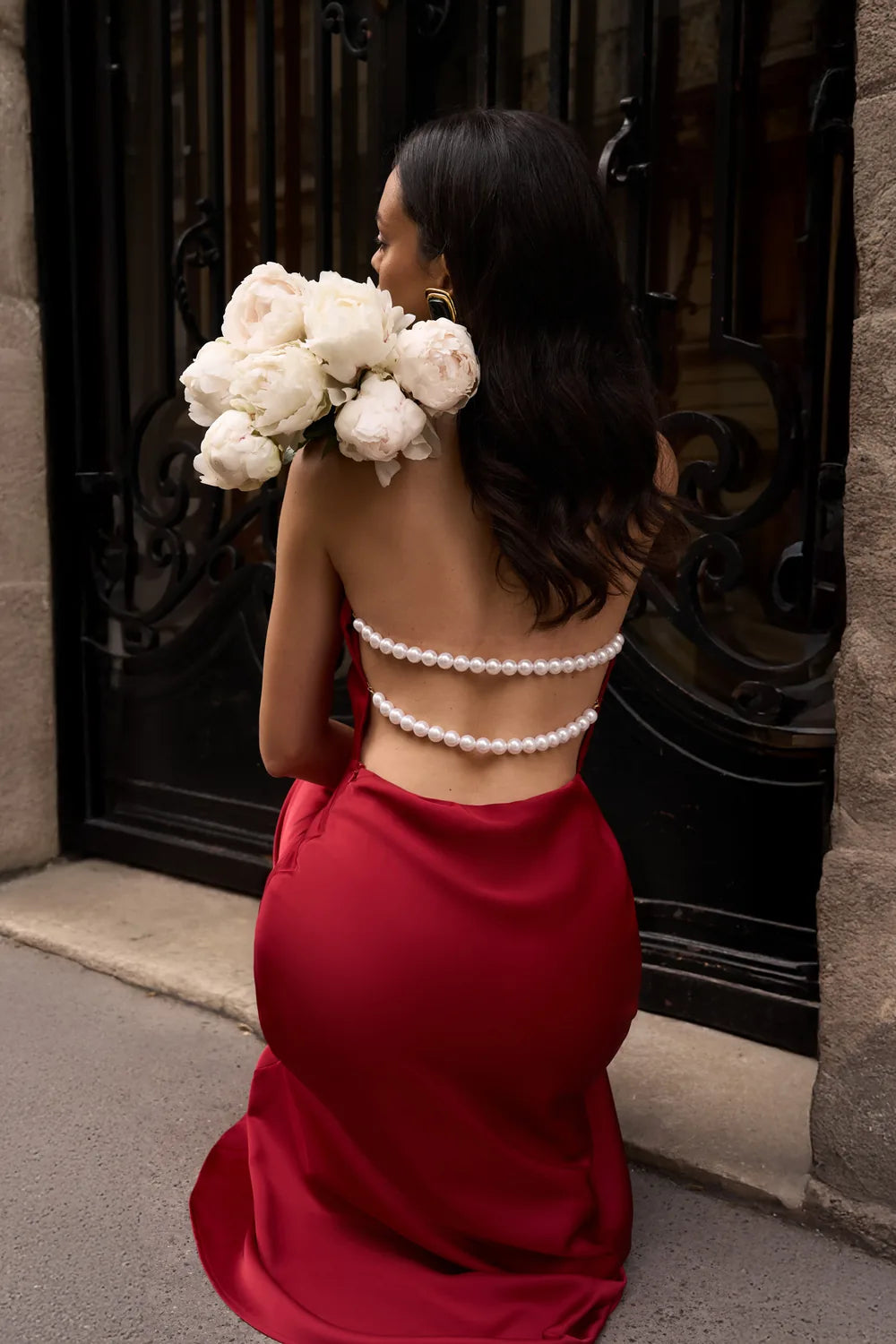 Vestido Longo Acetinado Giordana