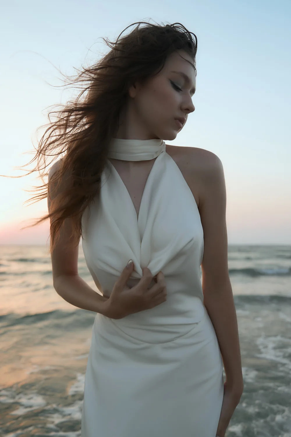 Vestido Longo Acetinado Giordana