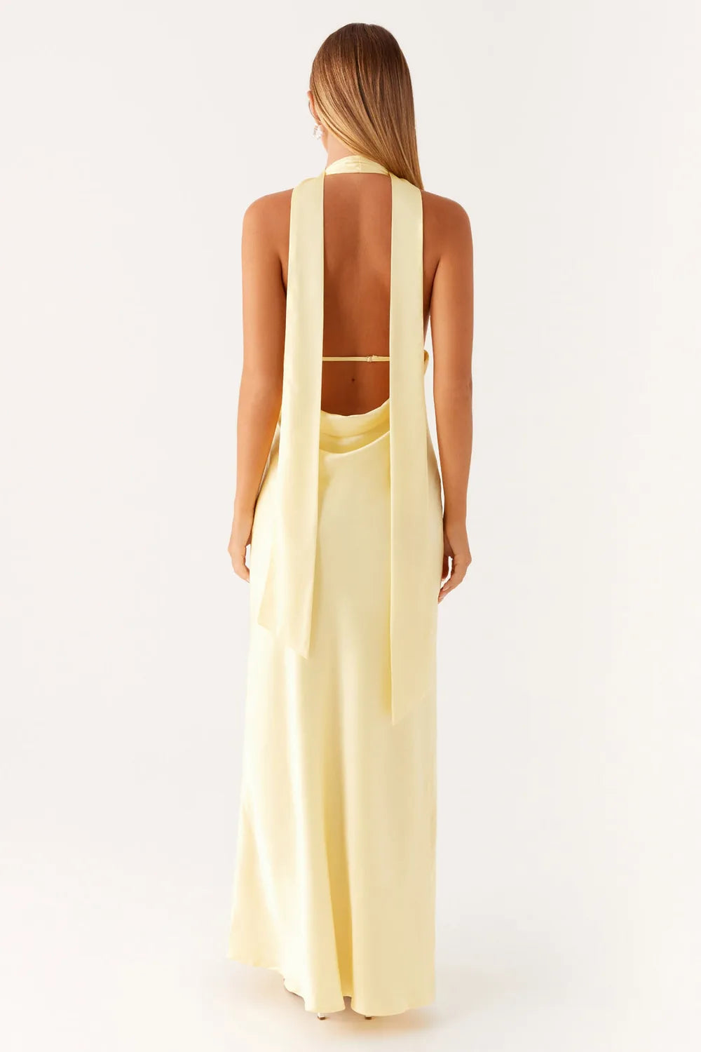Vestido Longo Acetinado Cammy