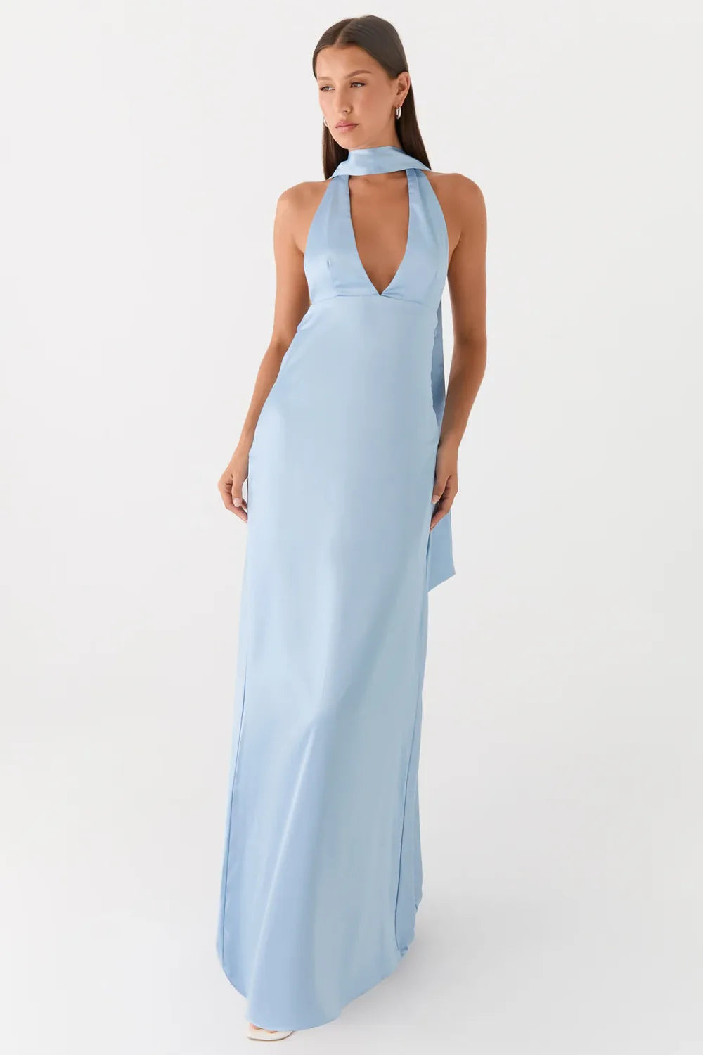 Vestido Longo Acetinado Cammy