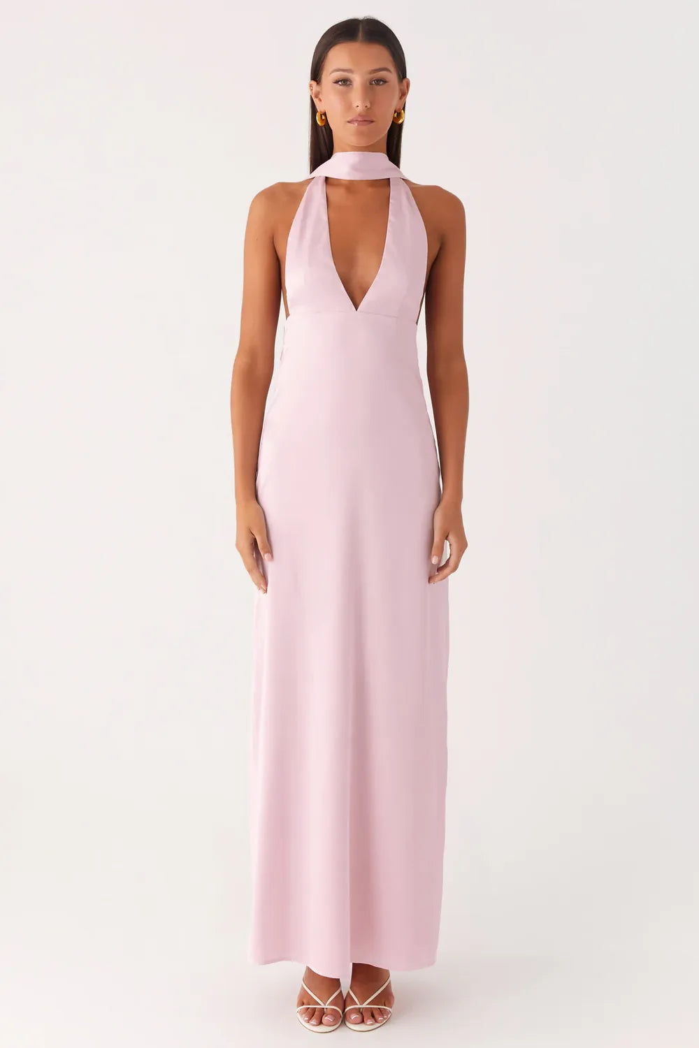 Vestido Longo Acetinado Cammy