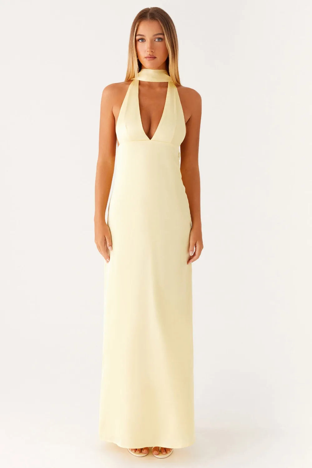 Vestido Longo Acetinado Cammy