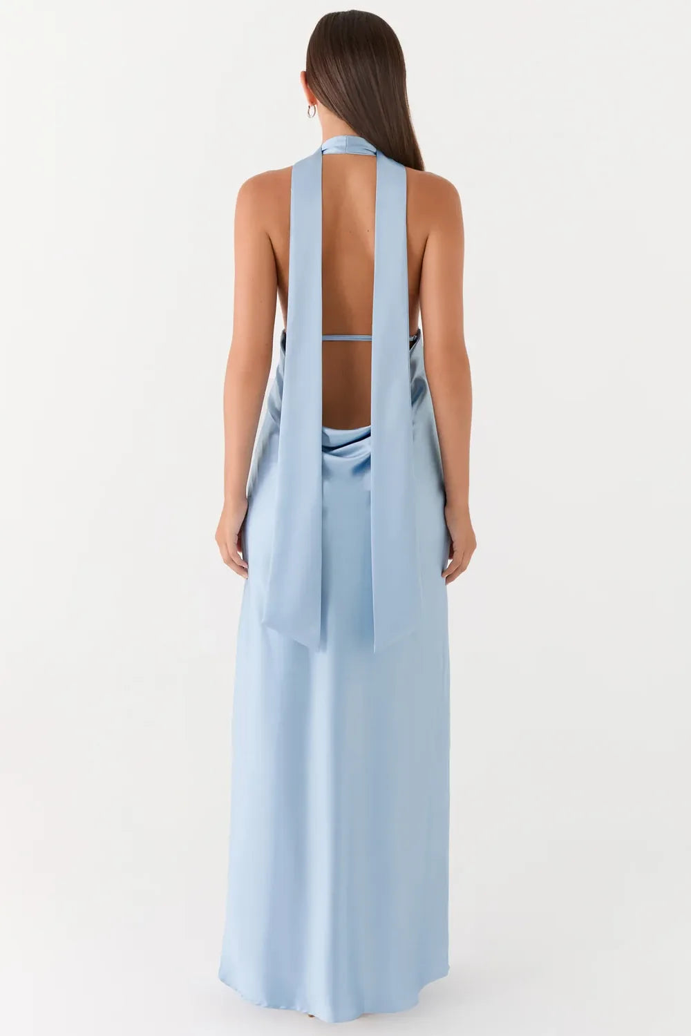 Vestido Longo Acetinado Cammy