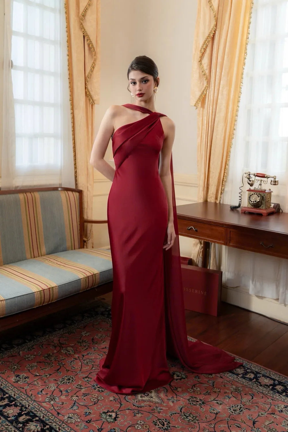 Vestido Longo Acetinado Bridget
