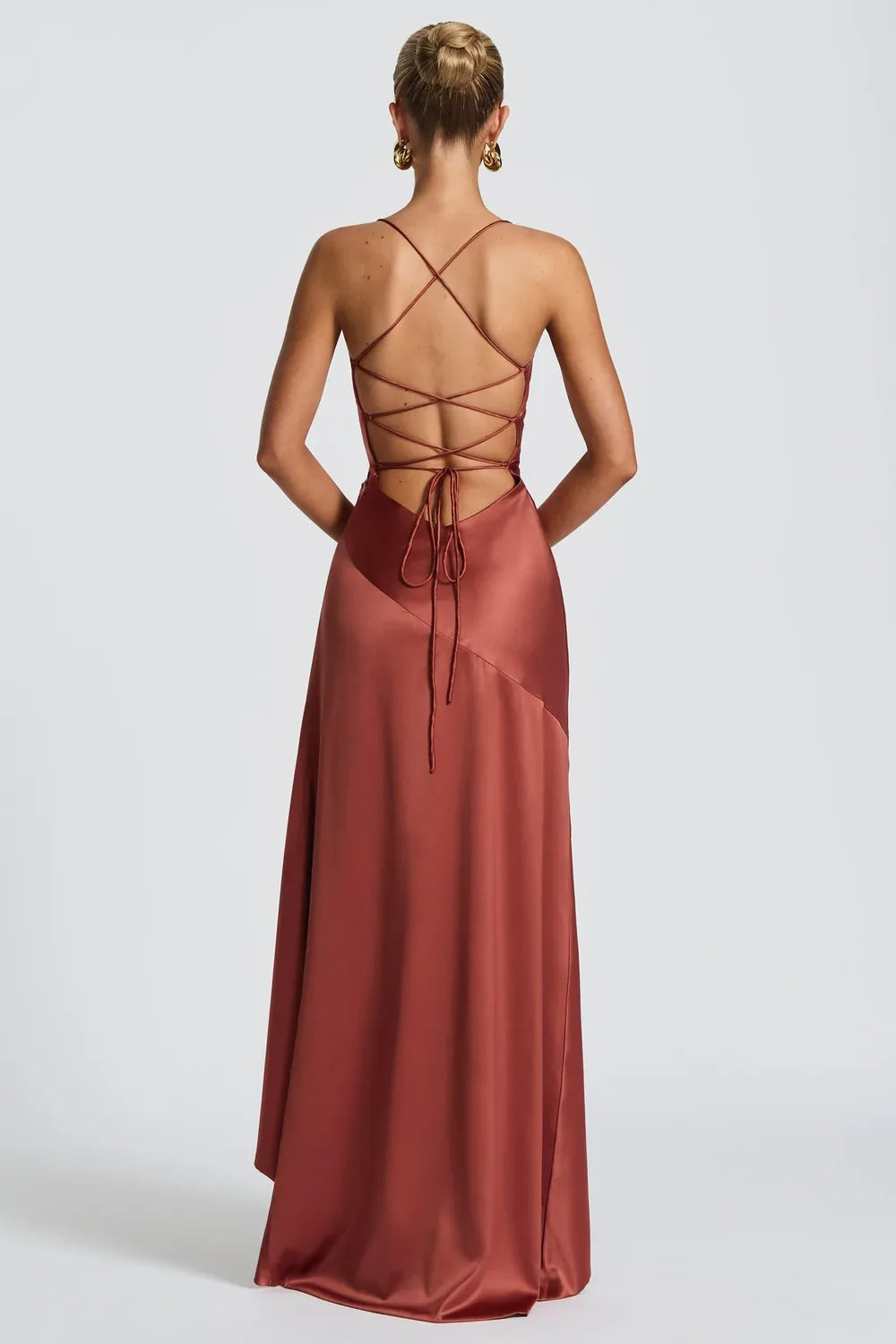Vestido Longo Acetinado Solana