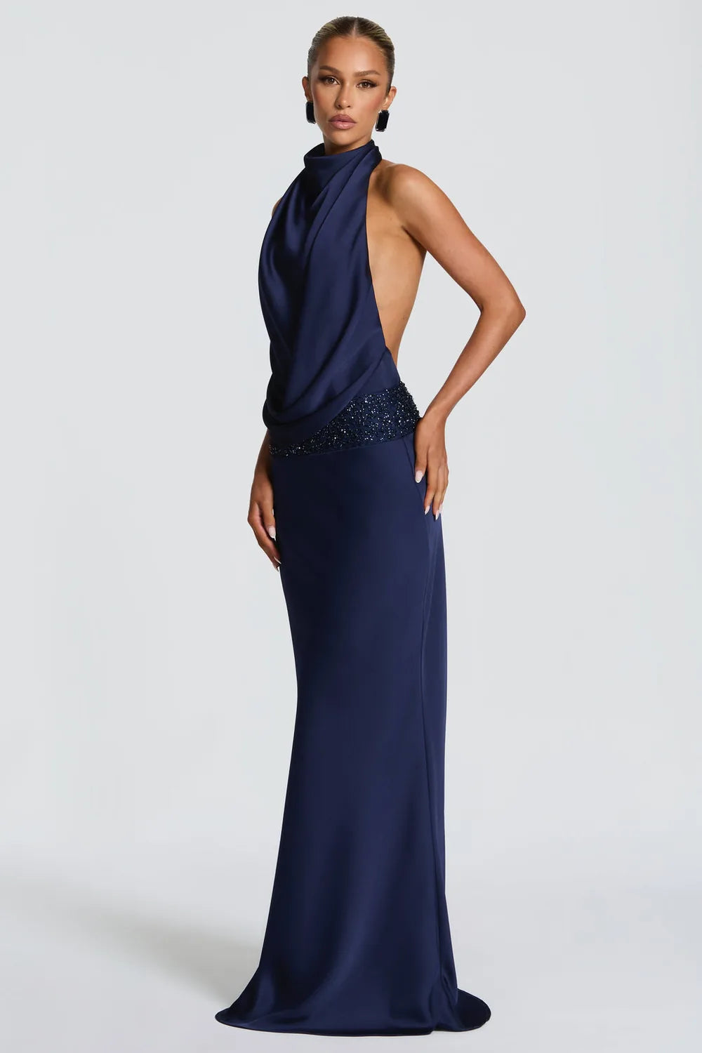 Vestido Longo Acetinado Lauren