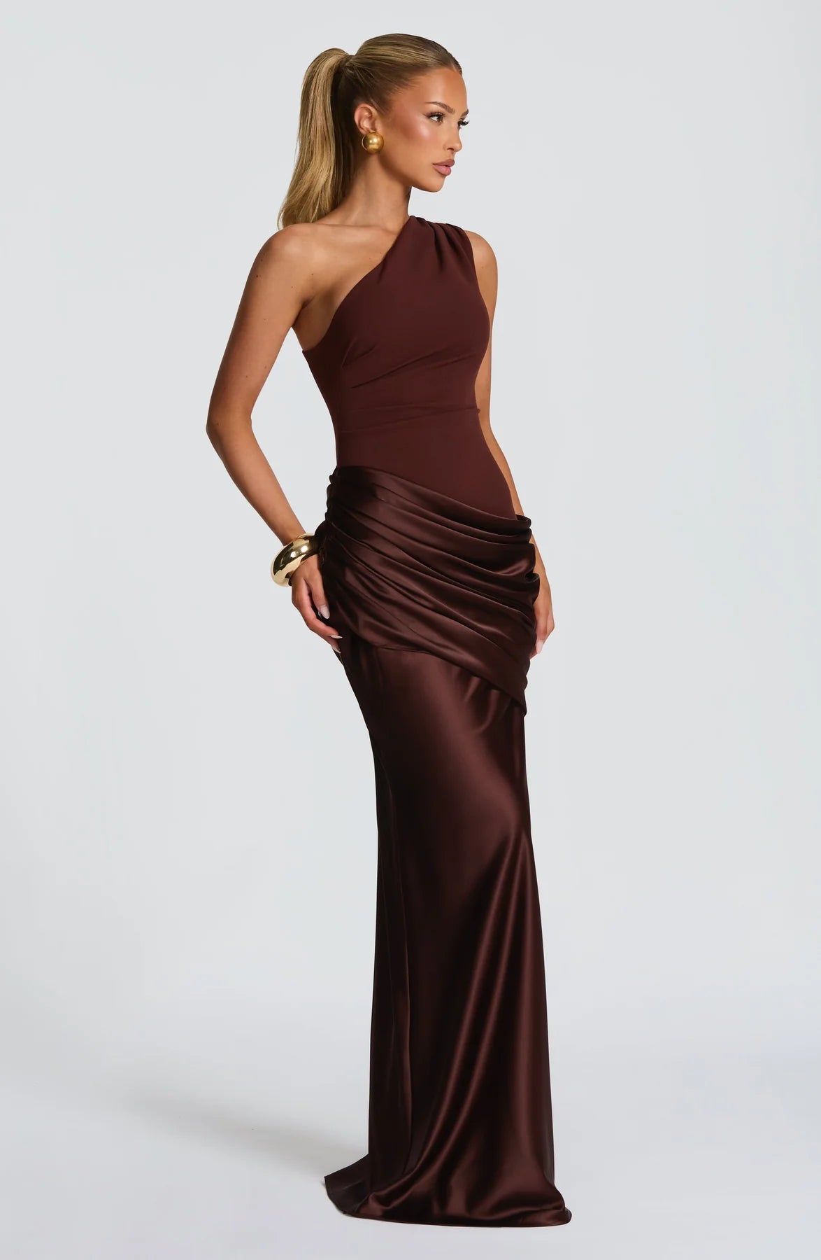 Vestido Longo Acetinado Cordelia