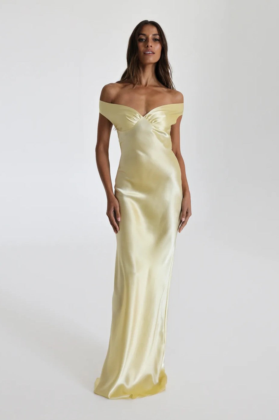 Vestido Longo Acetinado Natsai