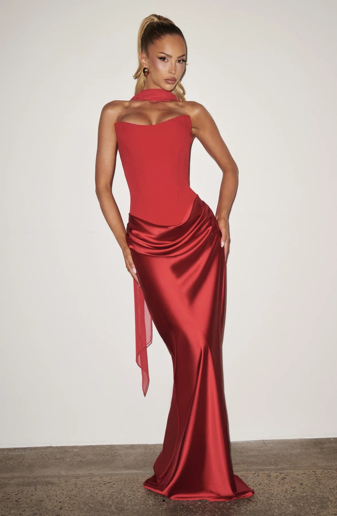 Vestido Longo Corset Tally