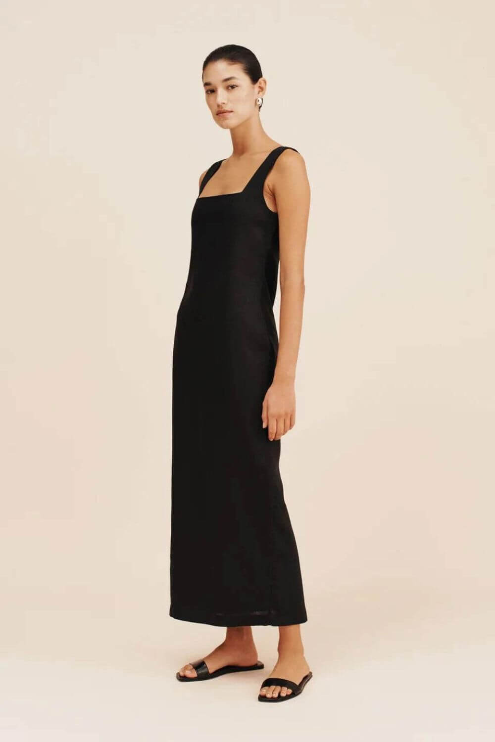 Vestido Midi em Linho Lívia