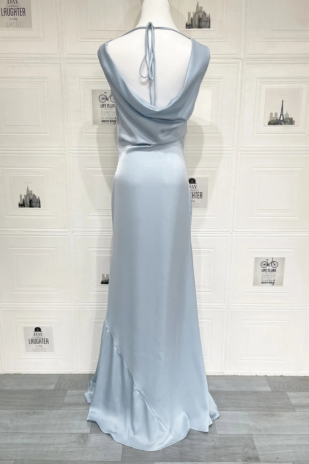 Vestido Longo Acetinado Lisia