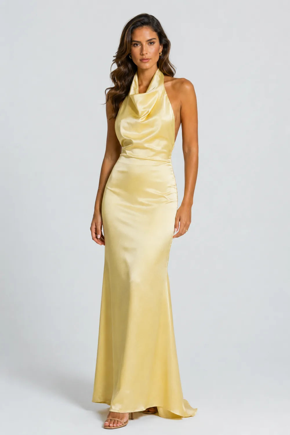 Vestido Longo Acetinado Maysa
