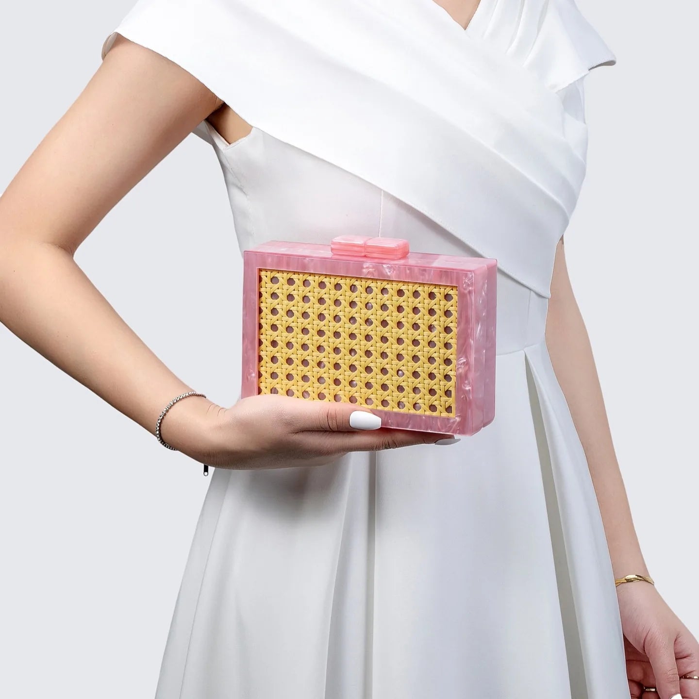 Bolsa Clutch Palha Rattan C06