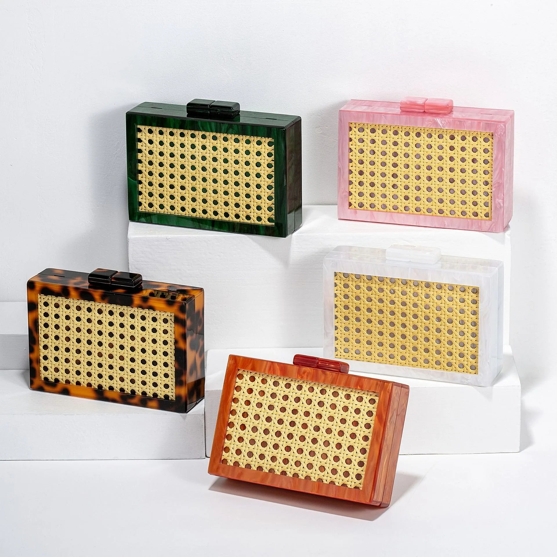 Bolsa Clutch Palha Rattan C06