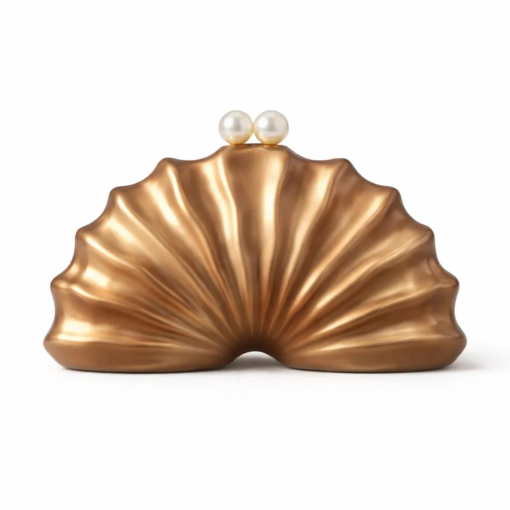 Bolsa Clutch Concha Perolado C01