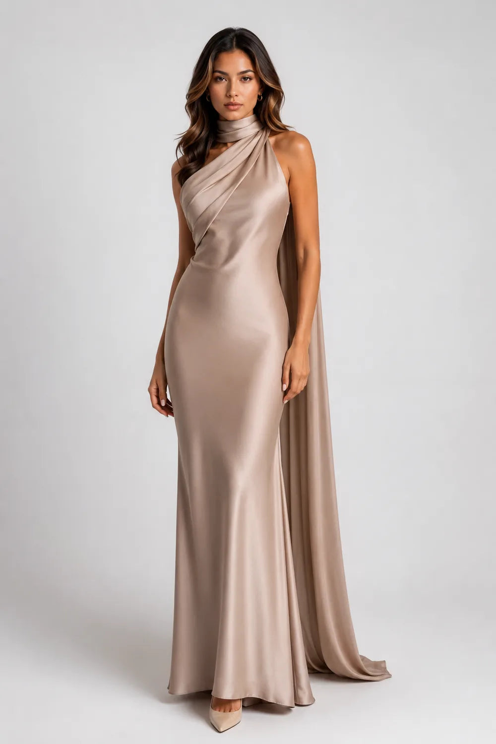 Vestido Longo Acetinado Bridget