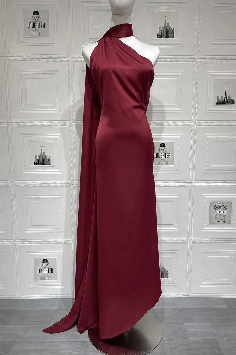 Vestido Longo Acetinado Germana
