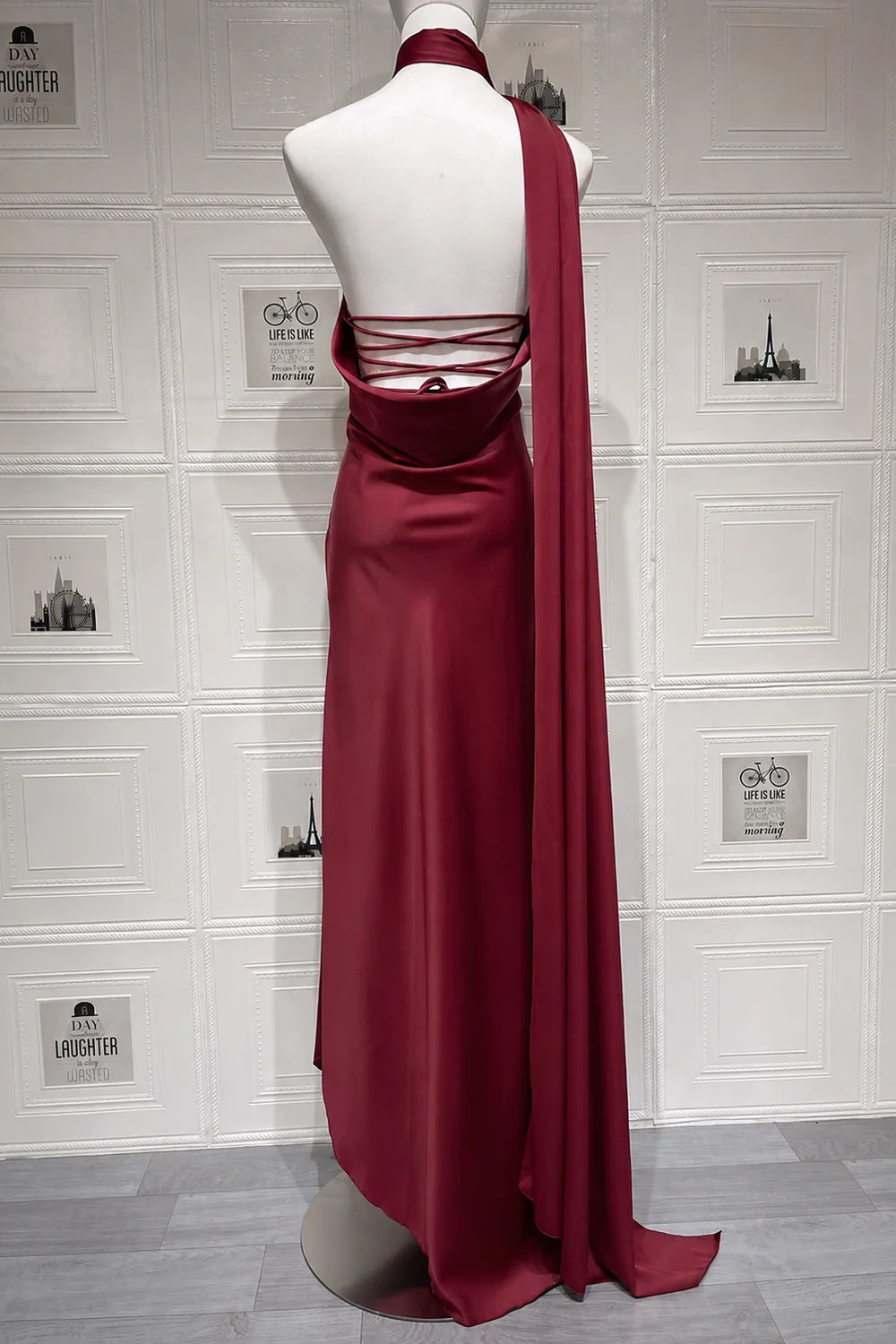 Vestido Longo Acetinado Germana