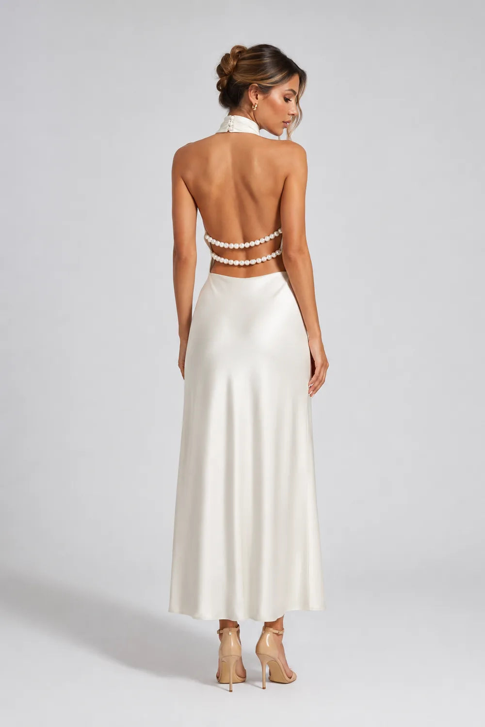 Vestido Longo Acetinado Giordana