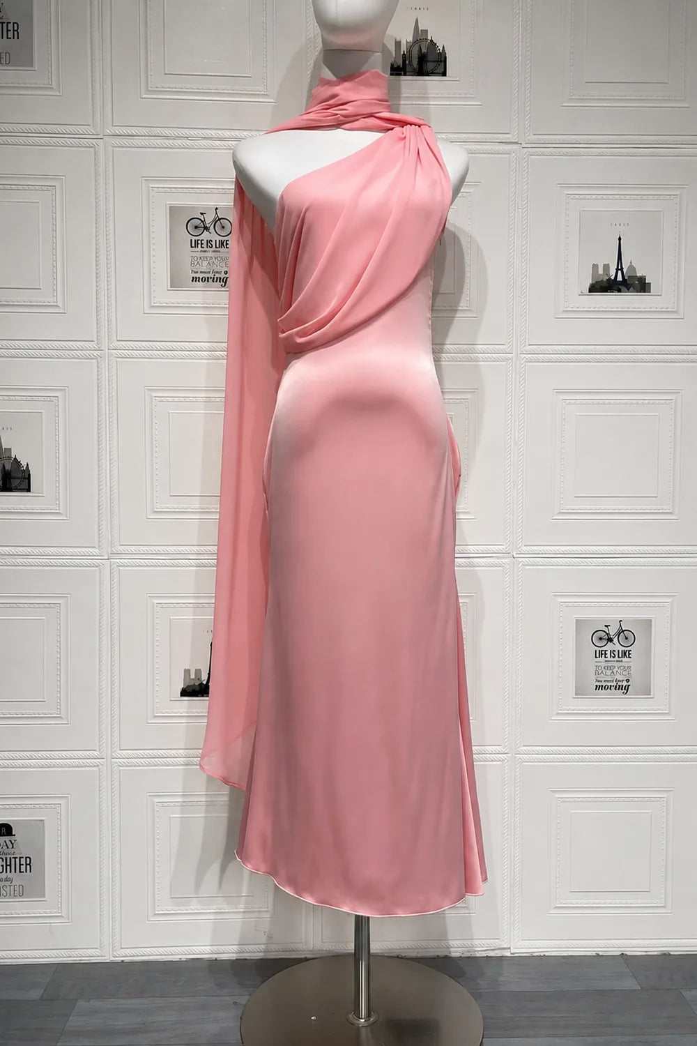 Vestido Midi Acetinado Lorenza