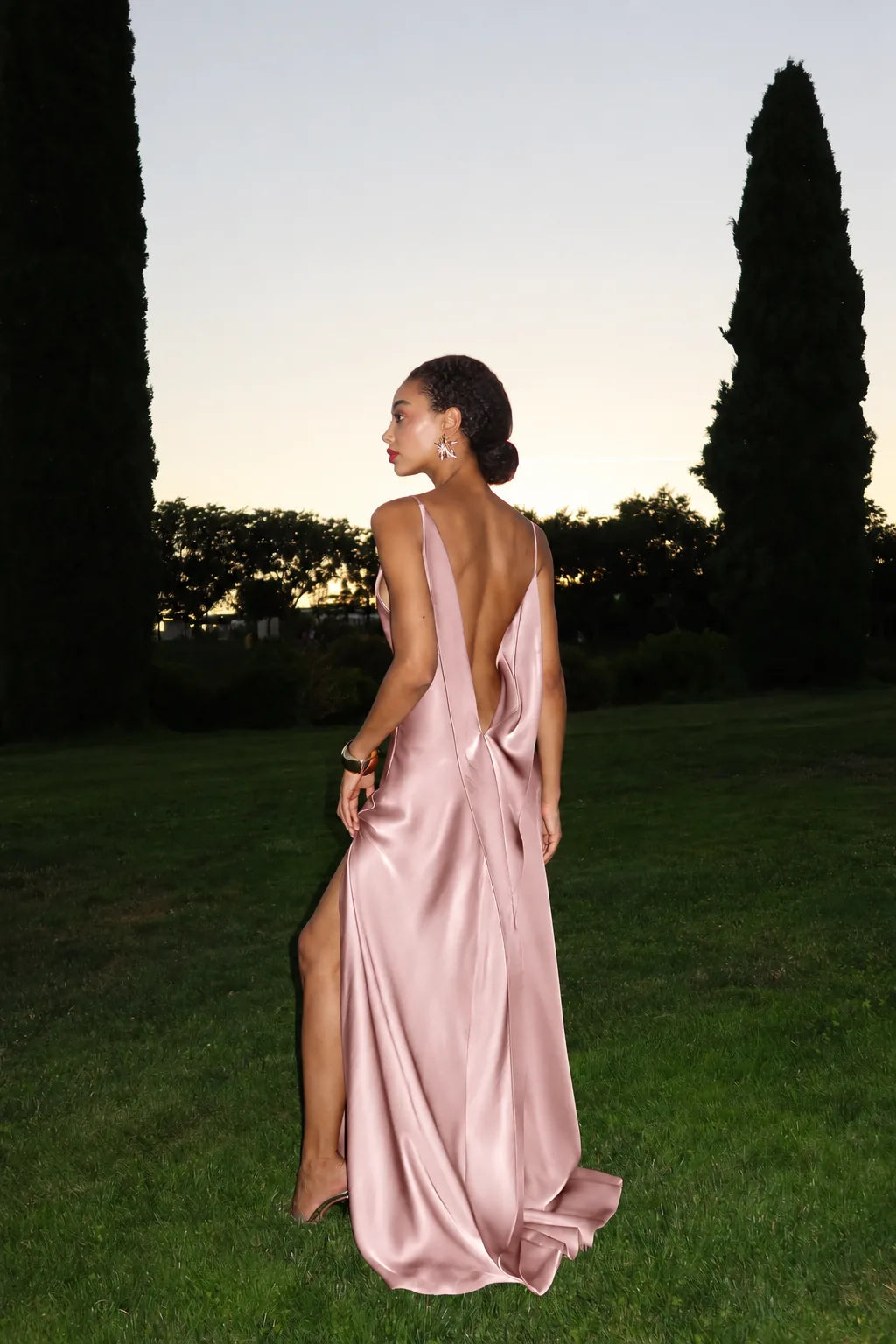 Vestido Longo Acetinado Mariah
