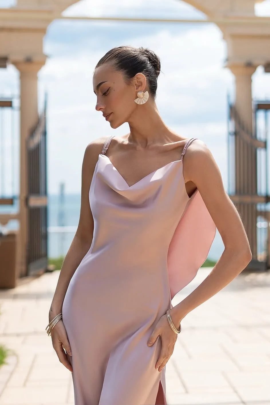 Vestido Longo Acetinado Mariah