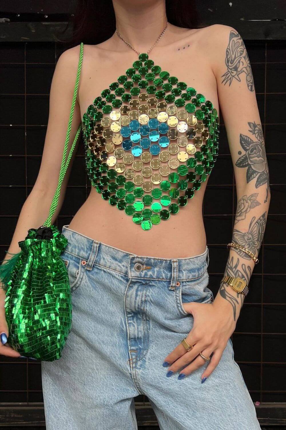 Top Brasil com Lantejoulas