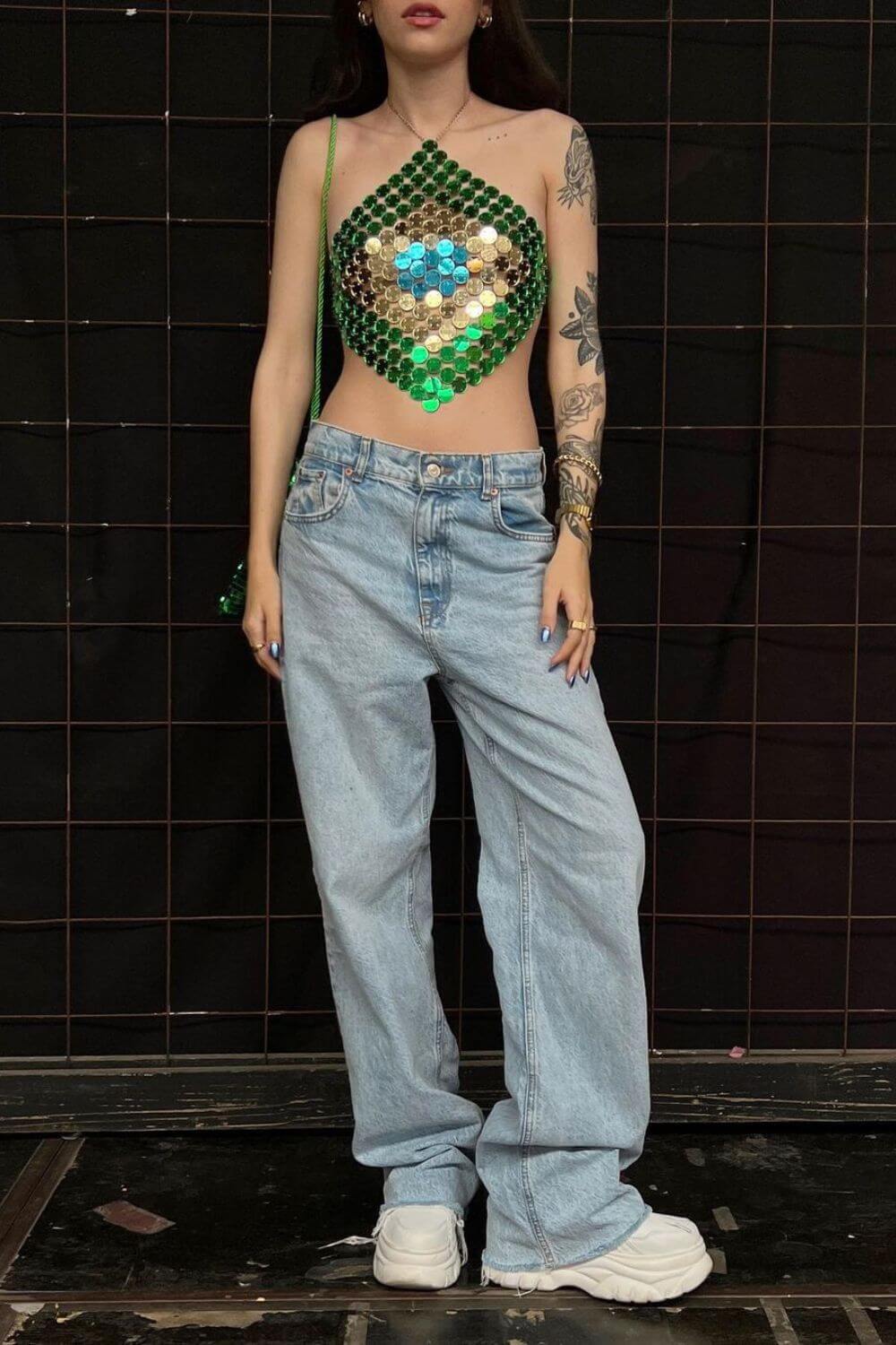 Top Brasil com Lantejoulas