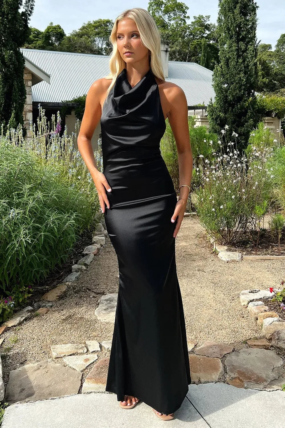 Vestido Longo Acetinado Maysa
