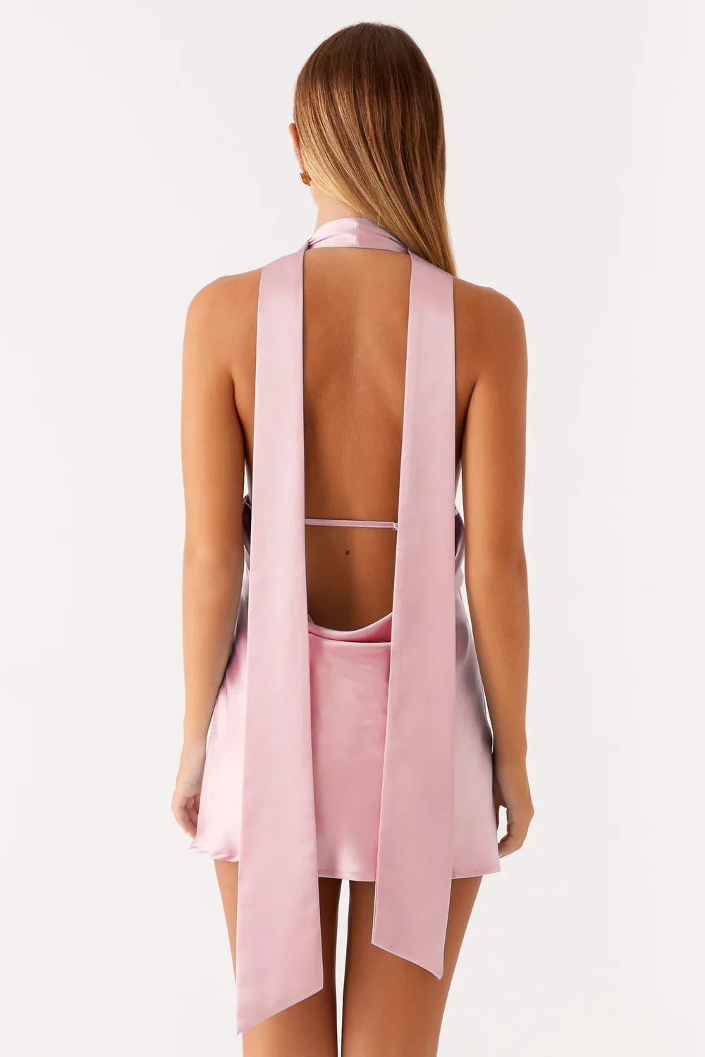 Vestido Curto Acetinado Foxie