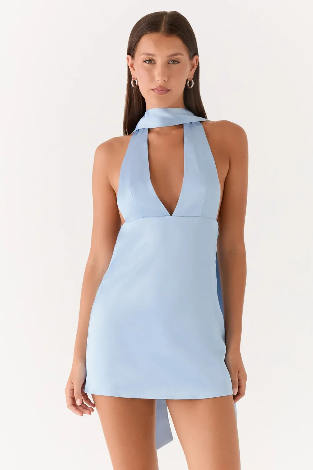 Vestido Curto Acetinado Foxie