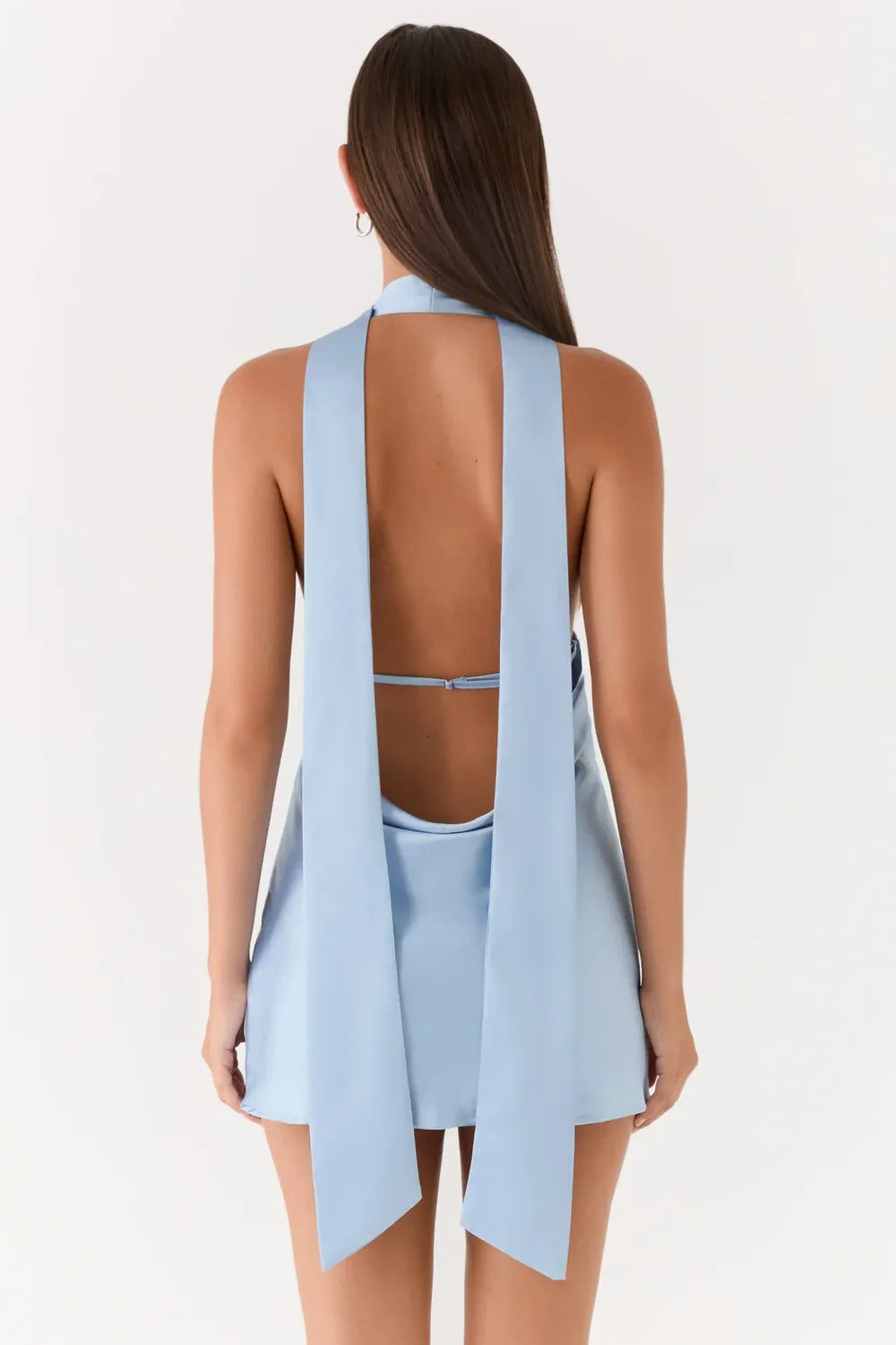 Vestido Curto Acetinado Foxie