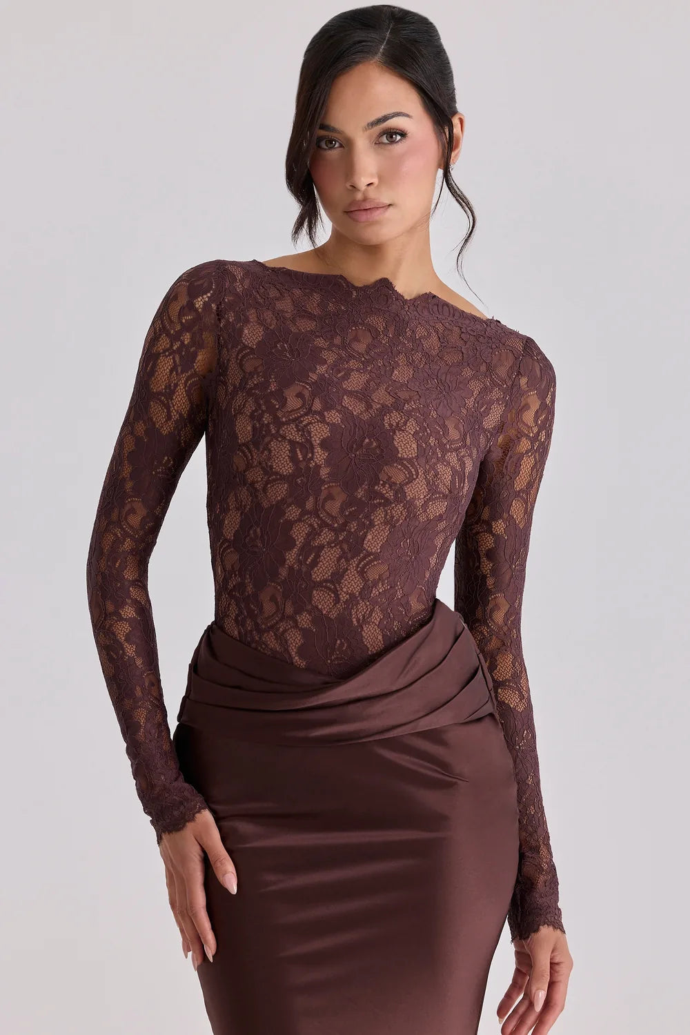 Vestido Longo em Renda Florin