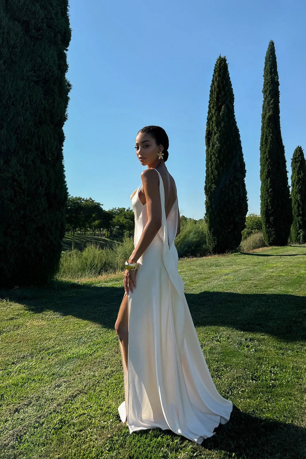 Vestido Longo Acetinado Mariah