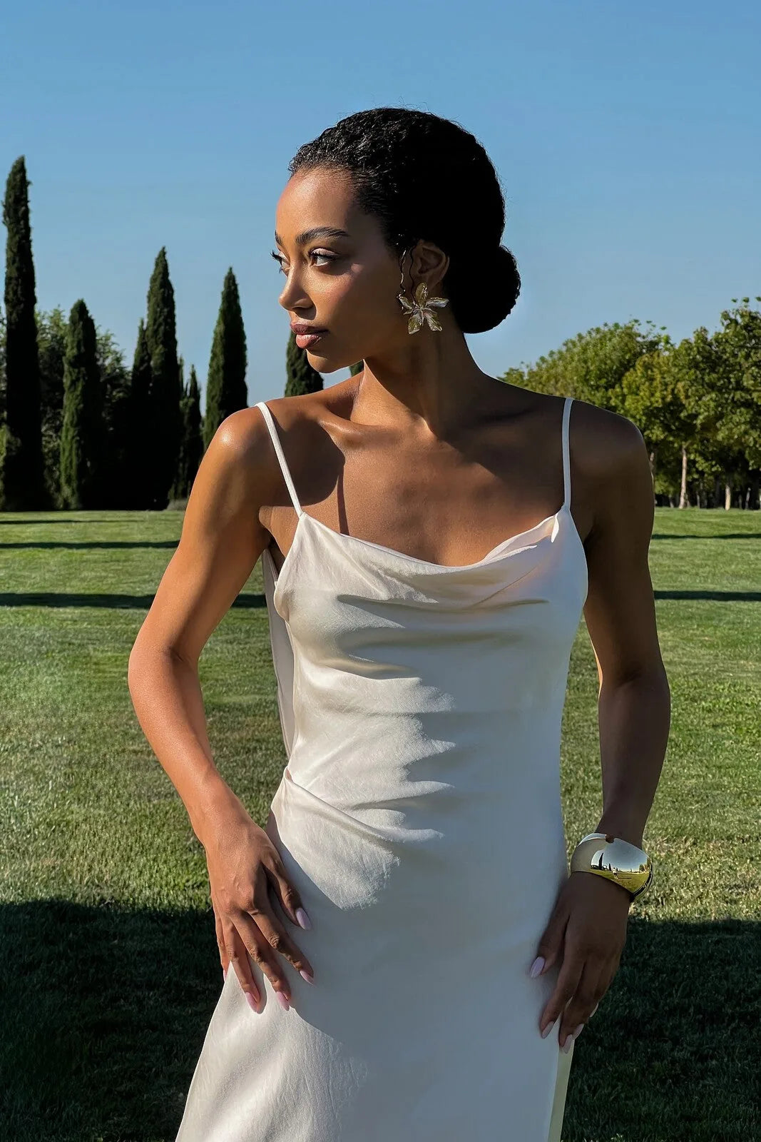 Vestido Longo Acetinado Mariah