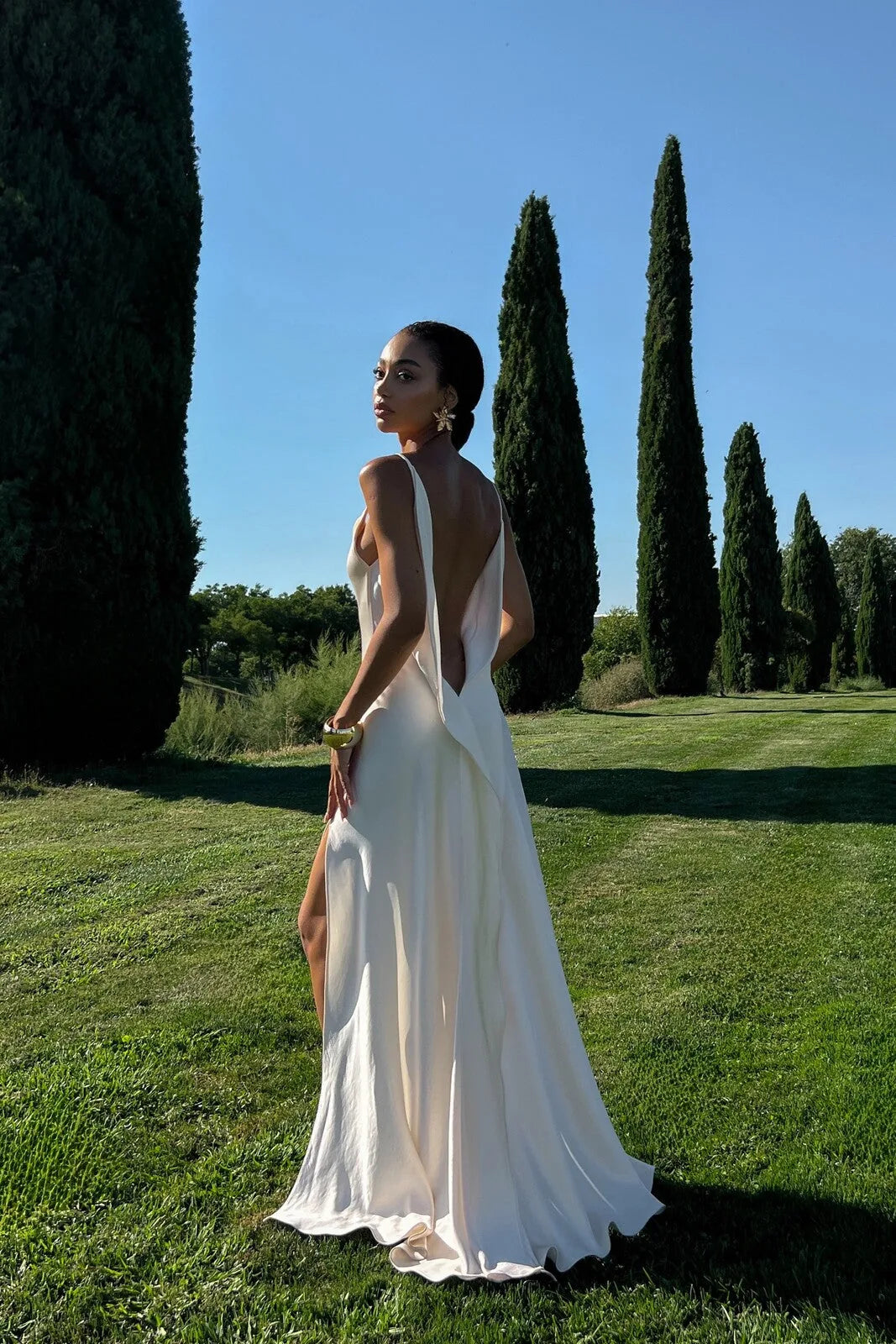 Vestido Longo Acetinado Mariah