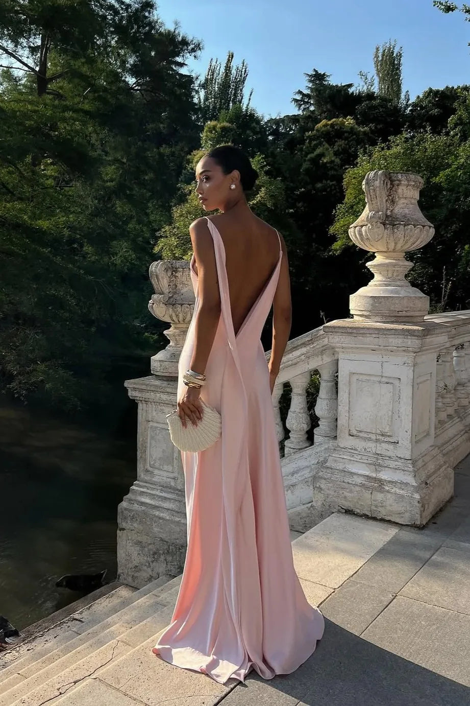 Vestido Longo Acetinado Mariah