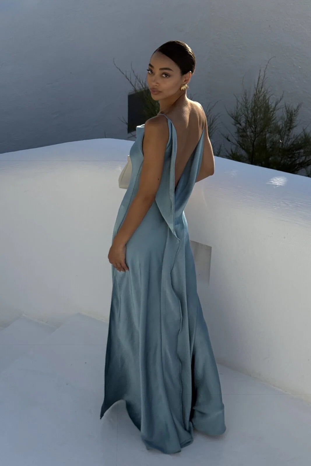 Vestido Longo Acetinado Mariah