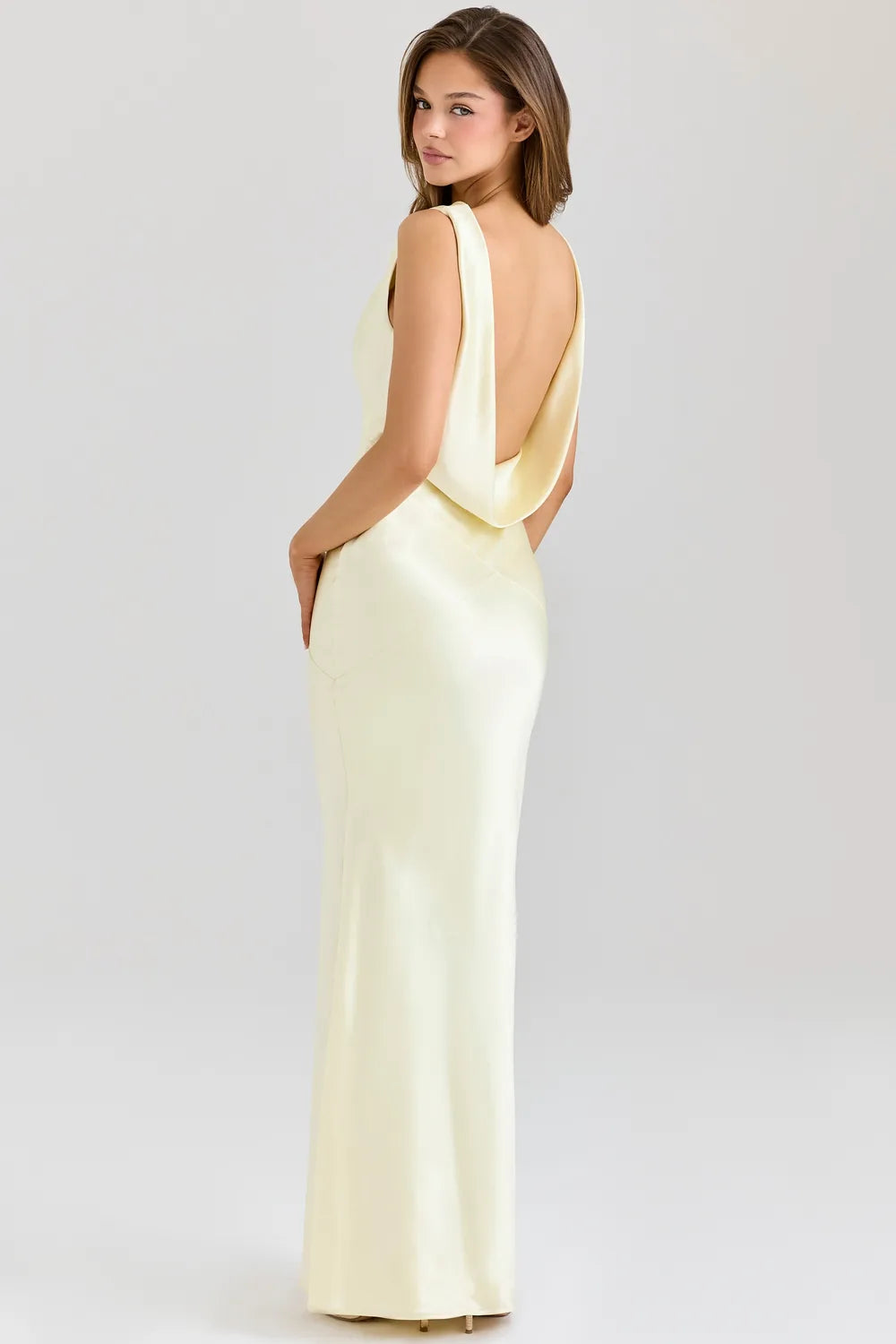 Vestido Longo Acetinado Samira
